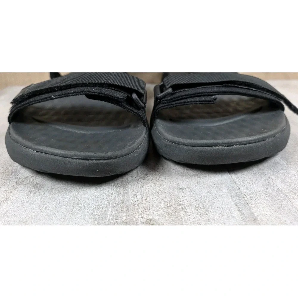 Hey Dude Carson Sandals Mens Size 11 Sport Mode Black Comfort Hiking Beach EUC